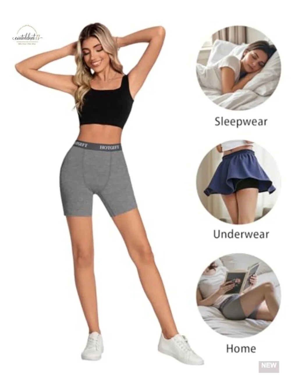 Cotton Boyshorts Women's Boxer Shorts Anti Chafing Bike Shorts 4 Pack